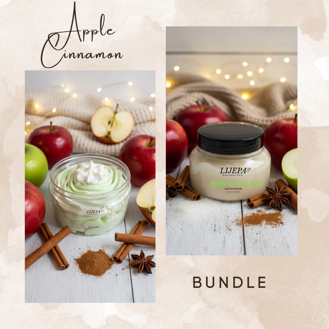 Apple Cinnamon Body Butter and Sugar Scrub Bundle